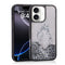 Cepax iPhone 16 Sıvılı Simli Şeffaf Arka Yüzey Keto Silikon Kılıf