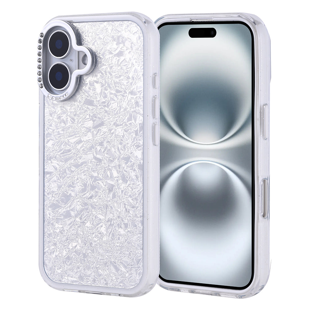 Cepax iPhone 16 Taşlı Tasarımlı Kapi Kılıf