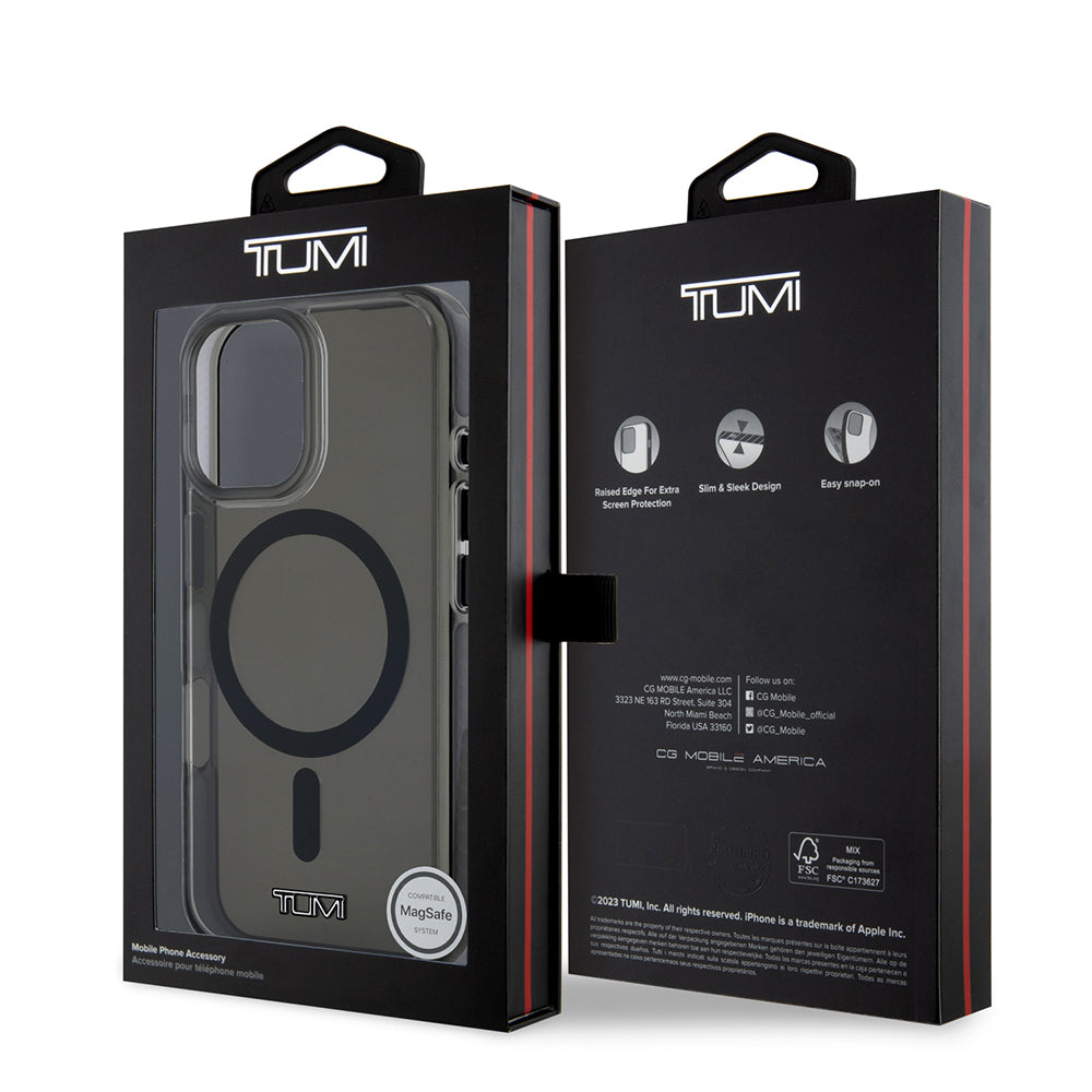 TUMI iPhone 16 Orjinal Lisanslı M-safe Şarj Özellikli Airbagli Transparan Kılıf