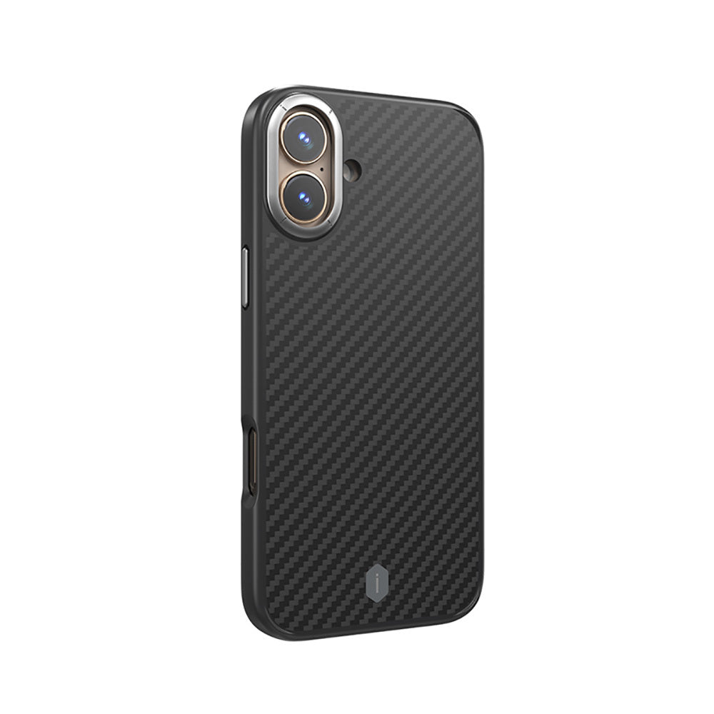 Wiwu DCC-205 iPhone 16 M-safe Şarj Özellikli Aramid Fiber Tasarım Kevlar Kılıf