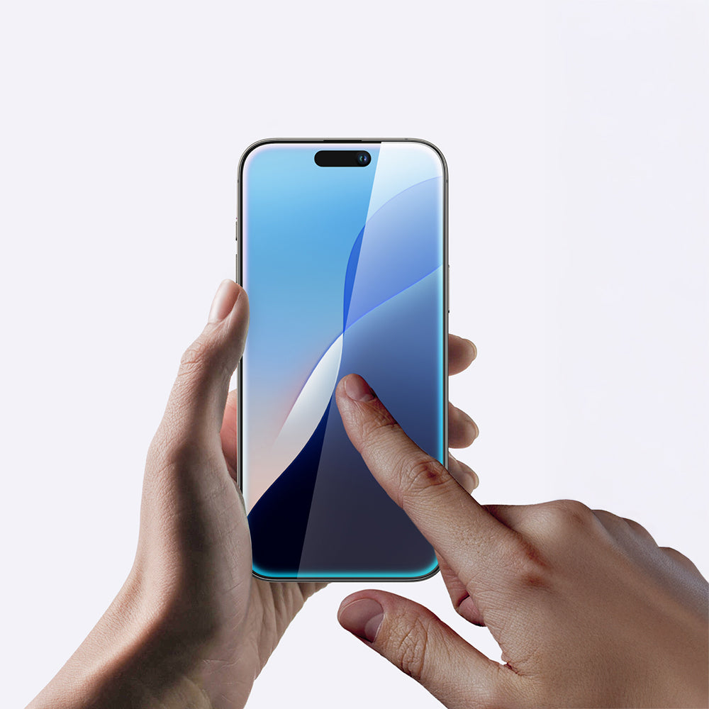 Amazingthing Radix iPhone 16 Plus Parmak İzi Bırakmayan Temperli Cam Ekran Koruyucu