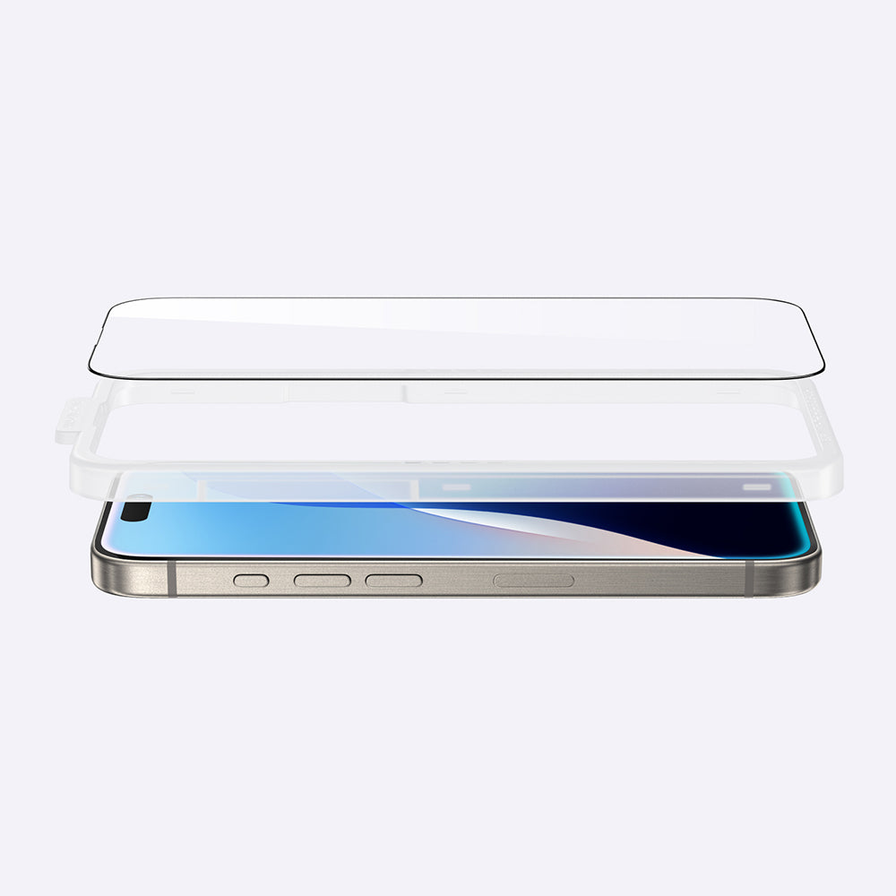 Amazingthing Radix iPhone 16 Plus Parmak İzi Bırakmayan Temperli Cam Ekran Koruyucu