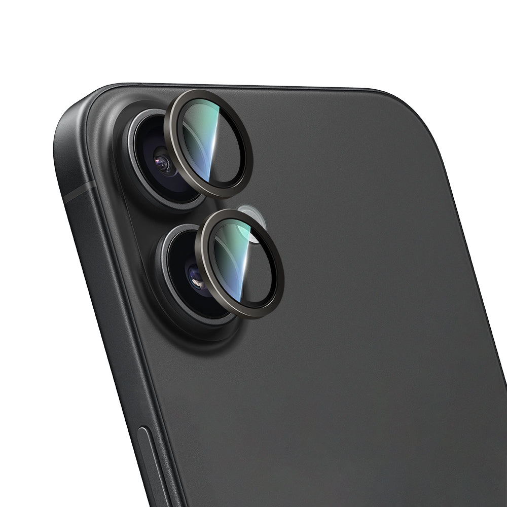 CaseWorld Alloy Serisi iPhone 16 Plus Oleofobik Anti Reflective Kamera Lens Koruyucu