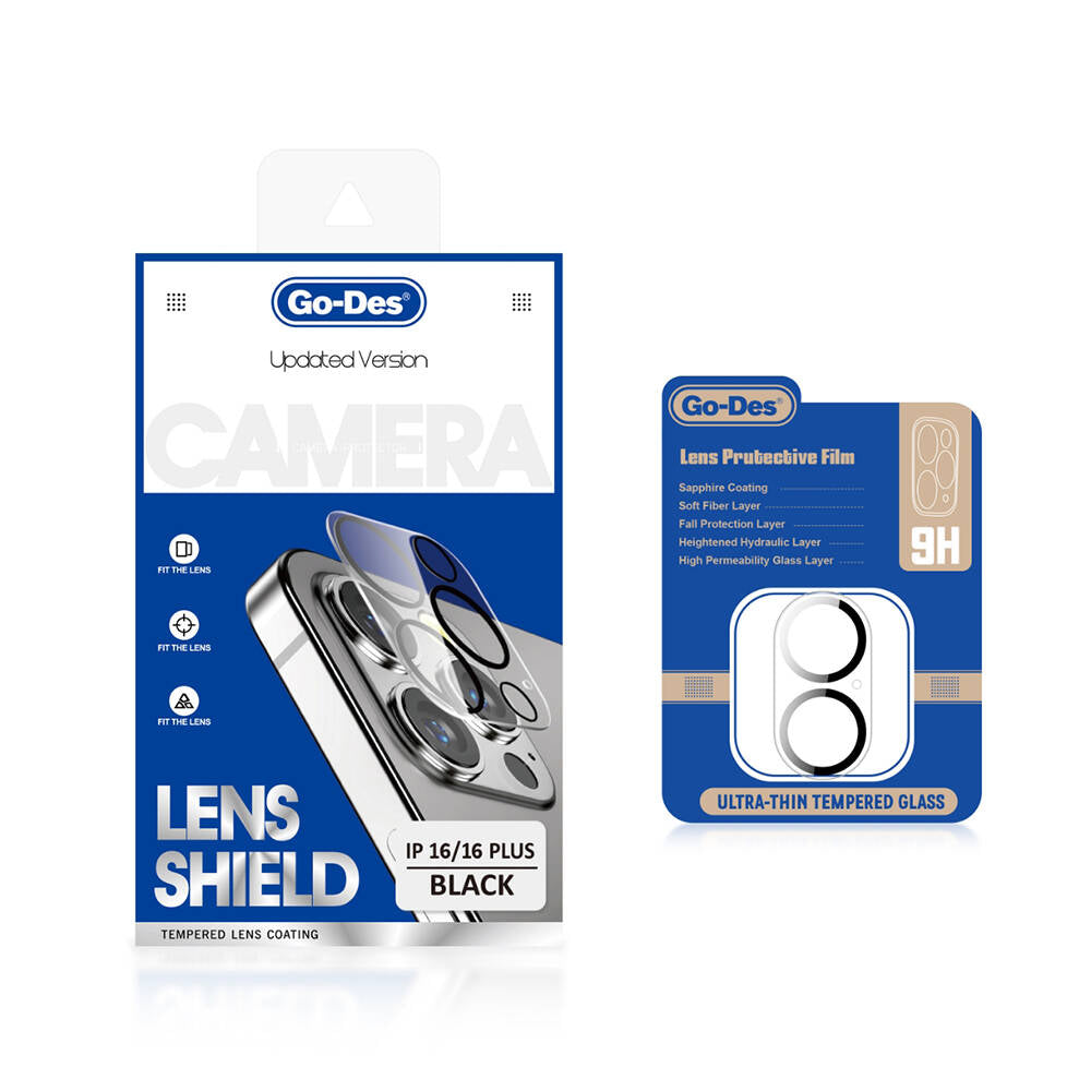 Go Des Lens Shield CL-14 iPhone 16 Plus Kamera Lens Koruyucu