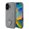 Guess iPhone 16 Plus Orjinal Lisanslı Taşlı Arka Yüzey Üçgen Logolu Telefon Kılıfı