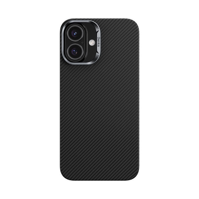 Benks ArmorAir 600D iPhone 16 Plus M-safe Şarj Özellikli Magnetik Kevlar Fiber Kılıf