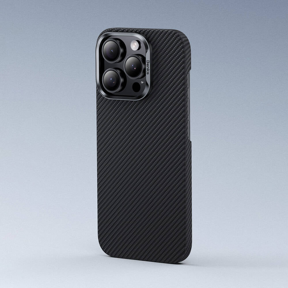 Benks ArmorAir 600D iPhone 16 Plus M-safe Şarj Özellikli Magnetik Kevlar Fiber Kılıf