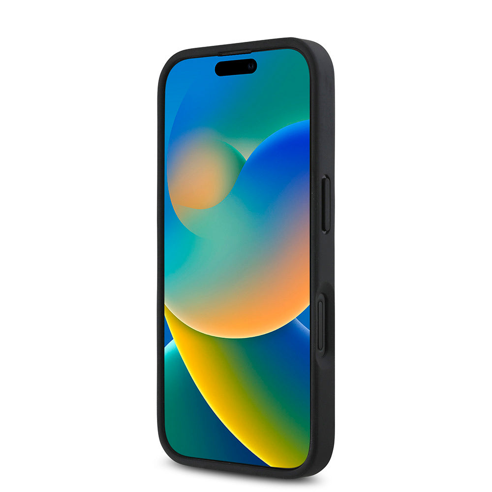 DKNY iPhone 16 Plus Orjinal Lisanslı M-safe Şarj Özellikli 3D Yazılı Repeat Pattern Kılıf