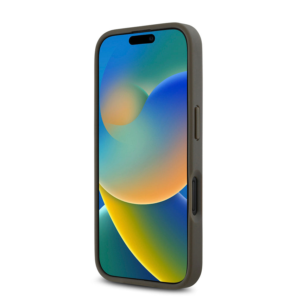 DKNY iPhone 16 Plus Orjinal Lisanslı M-safe Şarj Özellikli 3D Yazılı Repeat Pattern Kılıf