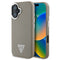 Guess iPhone 16 Plus Orjinal Lisanslı Magsafe Şarj Özellikli Grained Triangle Telefon Kılıfı