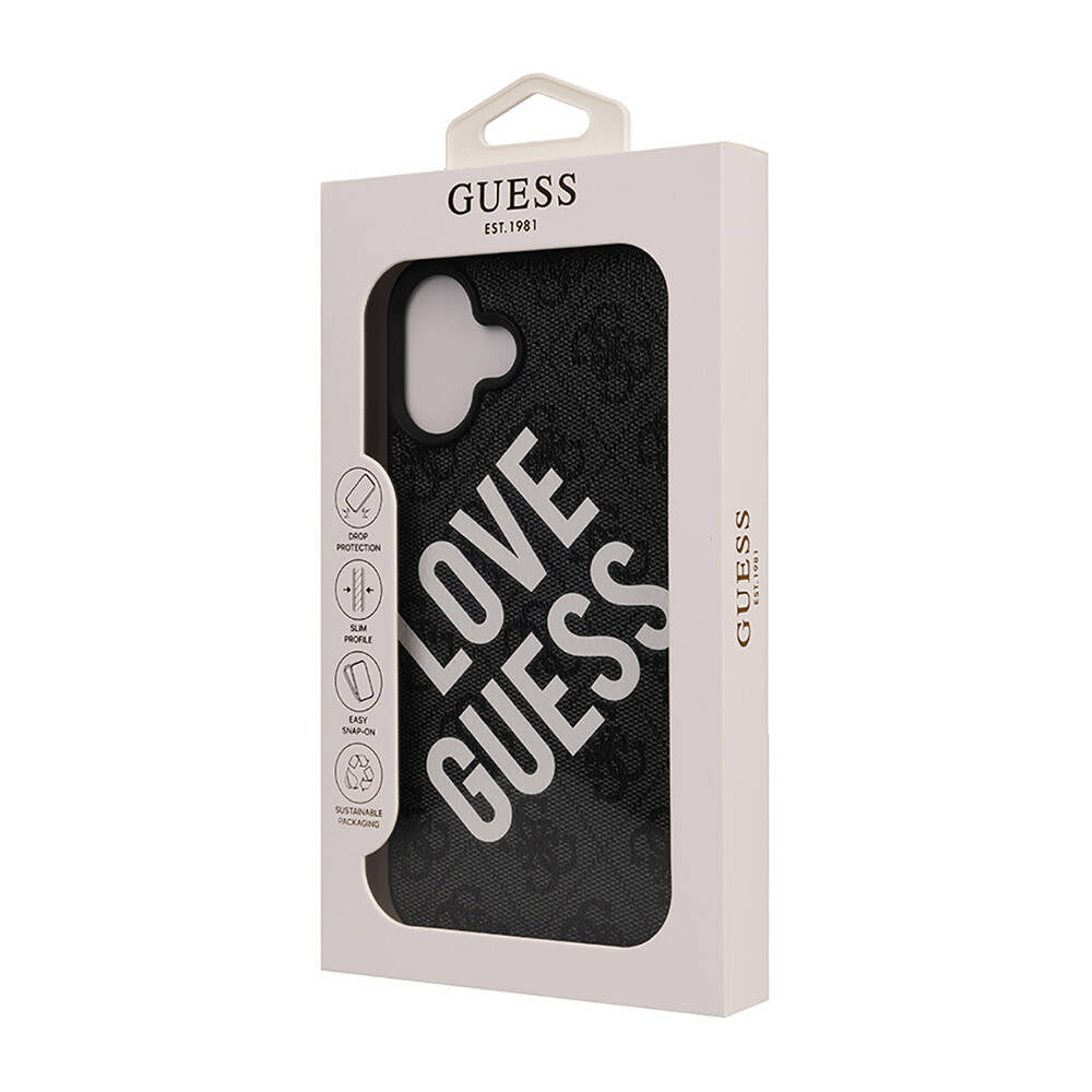 Guess iPhone 16 Plus Orjinal Lisanslı Big Love Guess Telefon Kılıfı