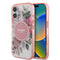 Guess iPhone 16 Plus Orjinal Lisanslı Magsafe Şarj Özellikli IML Baskılı Yazı Logolu Flower Tonal Circle Telefon Kılıfı