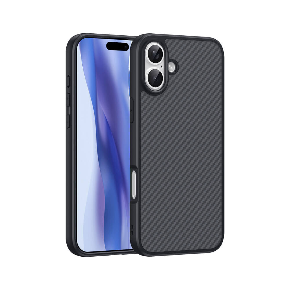 Cepax iPhone 16 Plus M-safe Şarj Özellikli Karbon Fiber Tasarımlı Elnino Kılıf
