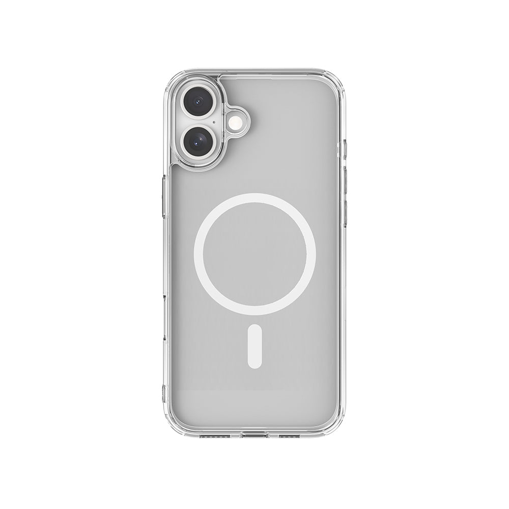 iPhone 16 Plus Kılıf M-safe Şarj Özellikli Raptic Crystal M-safe Serisi Şeffaf Telefon Kılıfı
