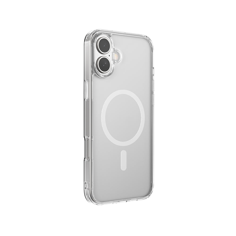 iPhone 16 Plus Kılıf M-safe Şarj Özellikli Raptic Crystal M-safe Serisi Şeffaf Telefon Kılıfı
