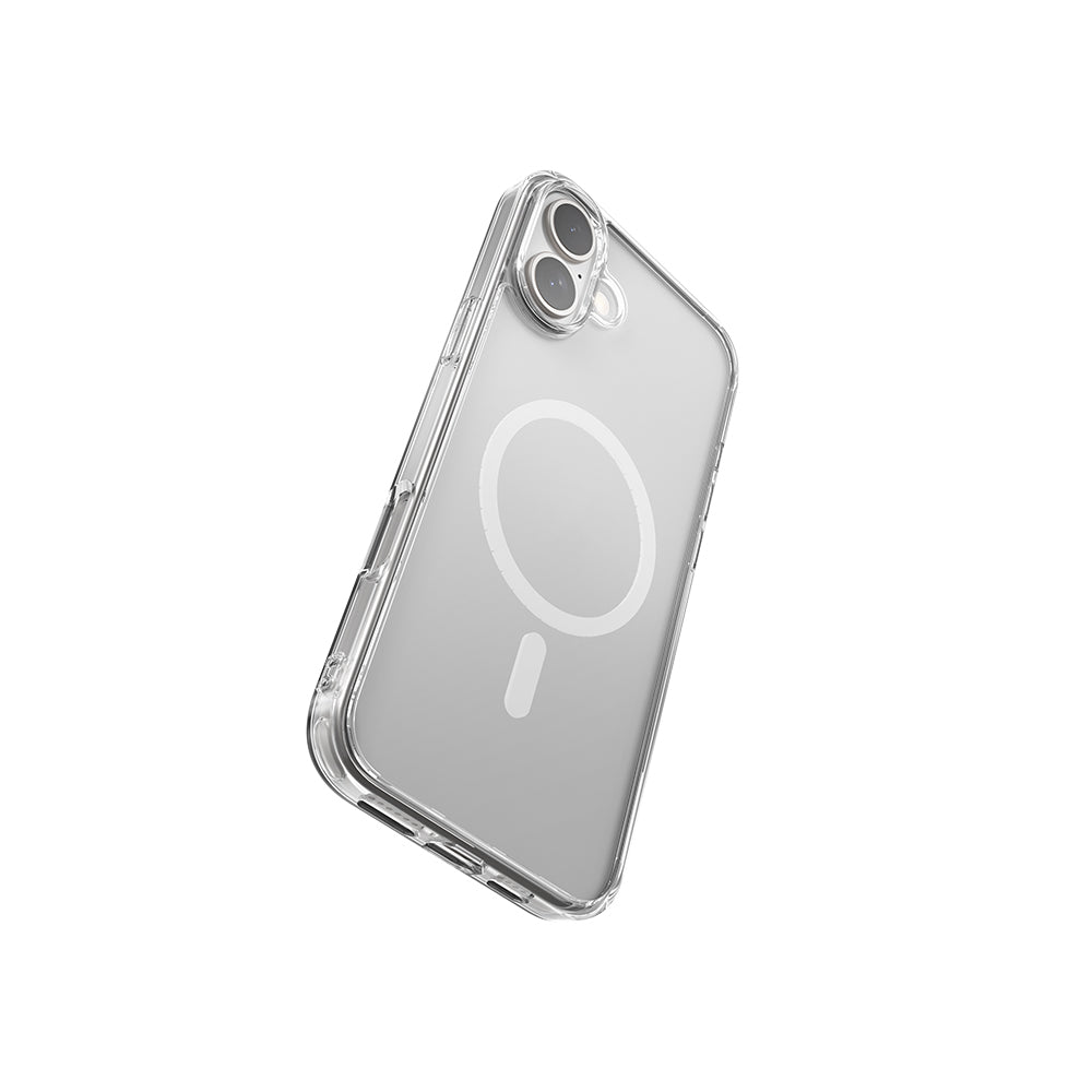 iPhone 16 Plus Kılıf M-safe Şarj Özellikli Raptic Crystal M-safe Serisi Şeffaf Telefon Kılıfı