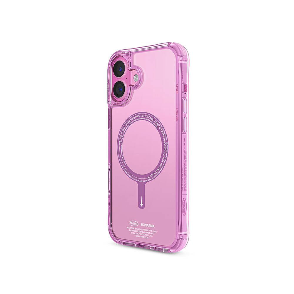 Skinarma Saido iPhone 16 Plus M-safe Şarj Özellikli Şeffaf Airbag Tasarımlı Kılıf