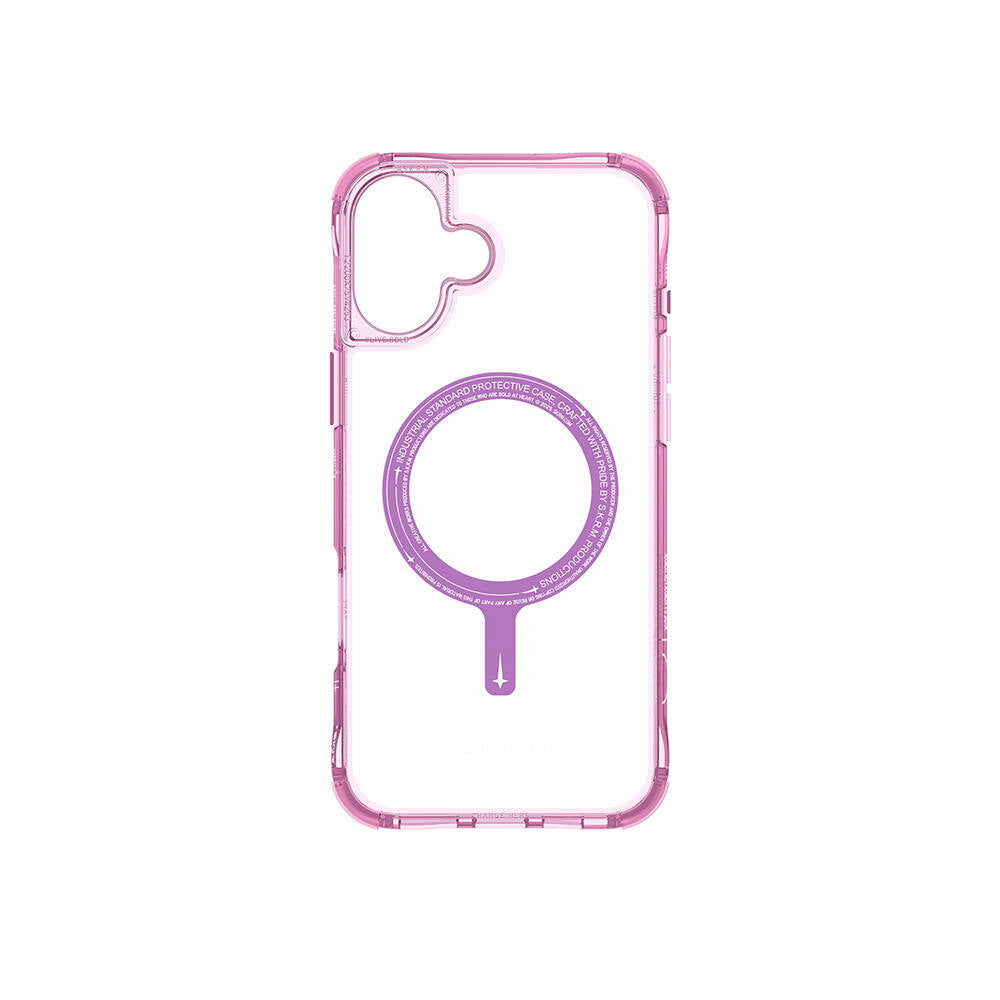 Skinarma Saido iPhone 16 Plus M-safe Şarj Özellikli Şeffaf Airbag Tasarımlı Kılıf