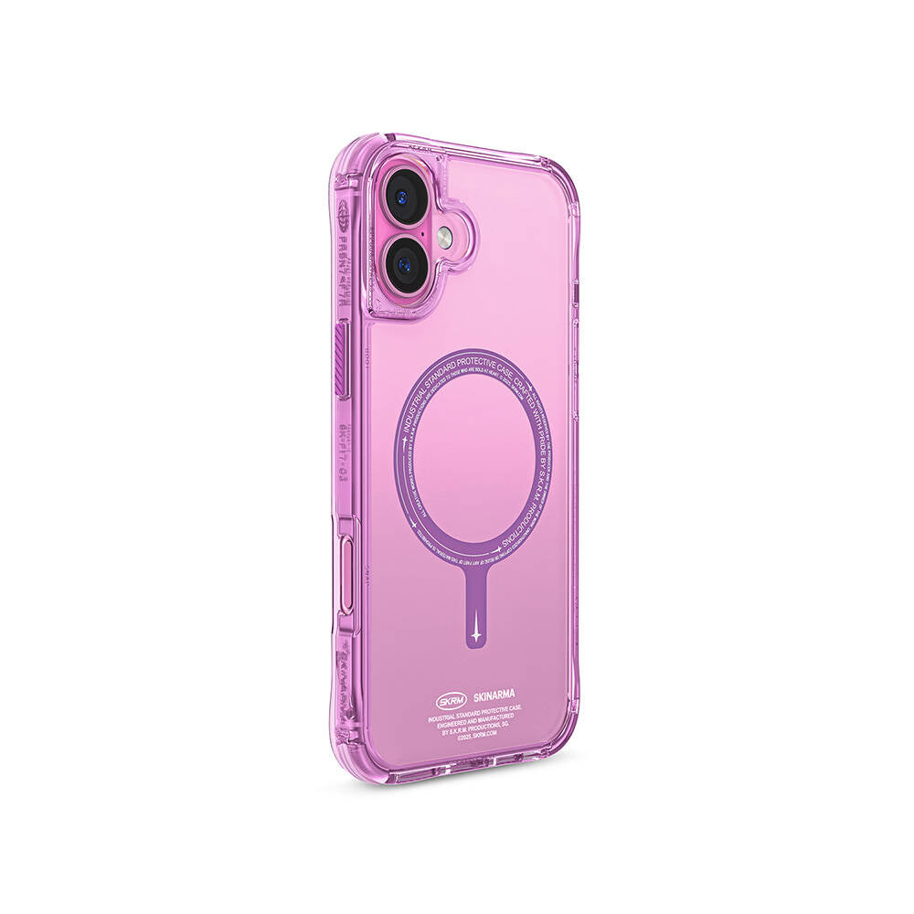Skinarma Saido iPhone 16 Plus M-safe Şarj Özellikli Şeffaf Airbag Tasarımlı Kılıf