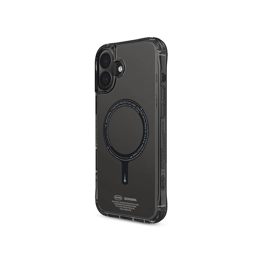 Skinarma Saido iPhone 16 Plus M-safe Şarj Özellikli Şeffaf Airbag Tasarımlı Kılıf