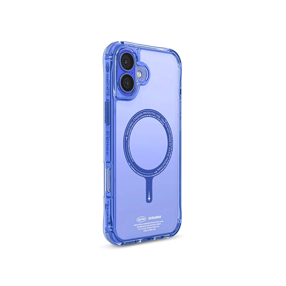 Skinarma Saido iPhone 16 Plus M-safe Şarj Özellikli Şeffaf Airbag Tasarımlı Kılıf
