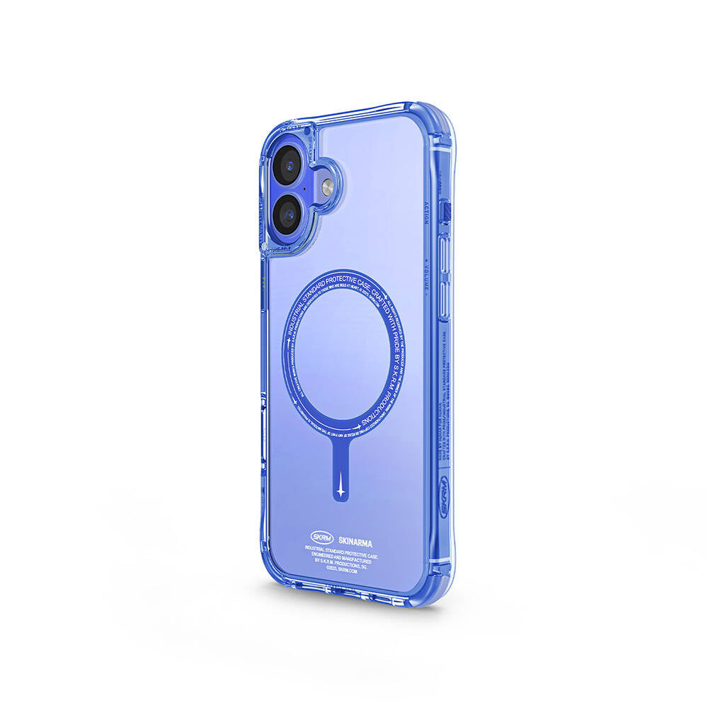 Skinarma Saido iPhone 16 Plus M-safe Şarj Özellikli Şeffaf Airbag Tasarımlı Kılıf