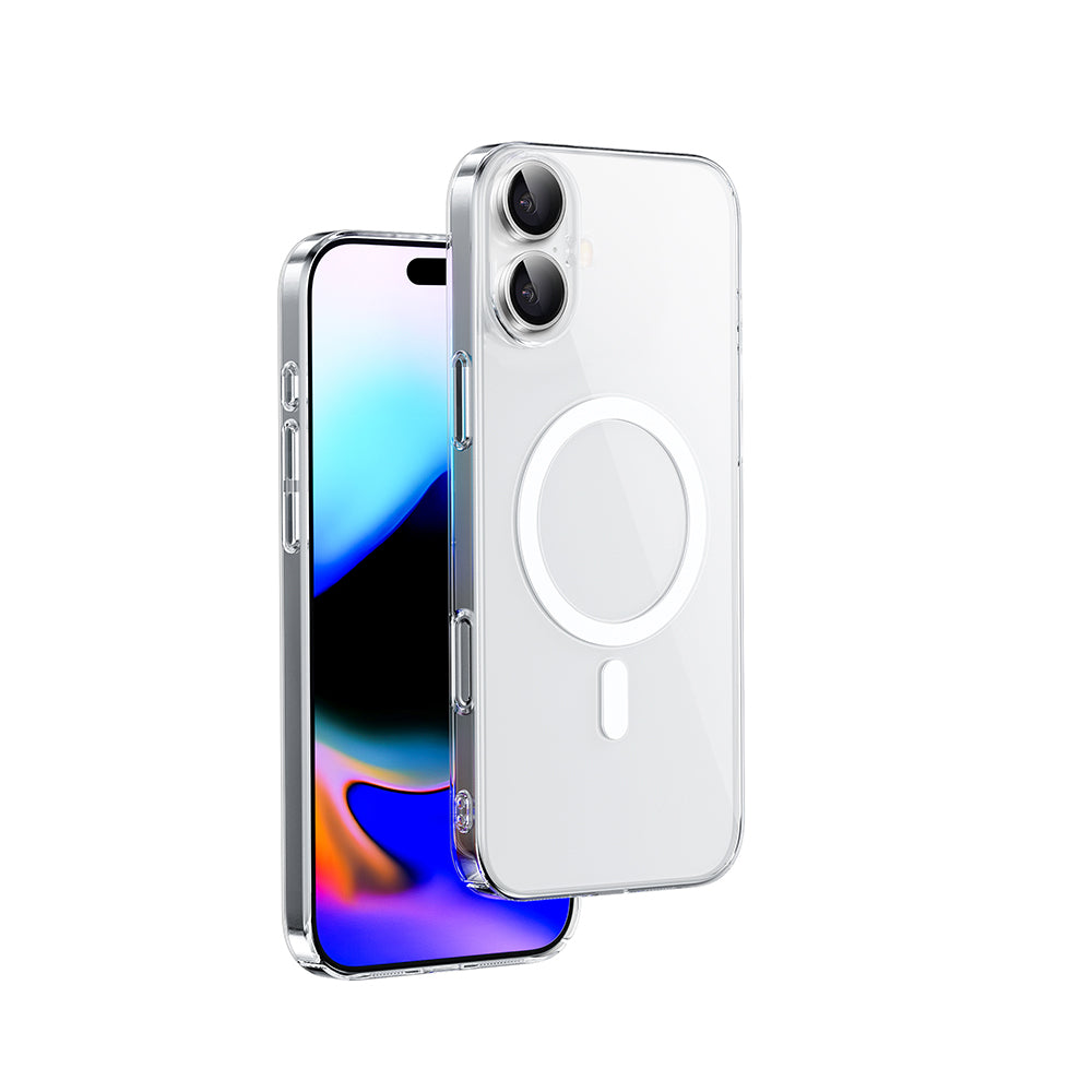 Wiwu YXK-207 Invisible Pro iPhone 16 Plus M-safe Şarj Özellikli Sert PC Kılıf