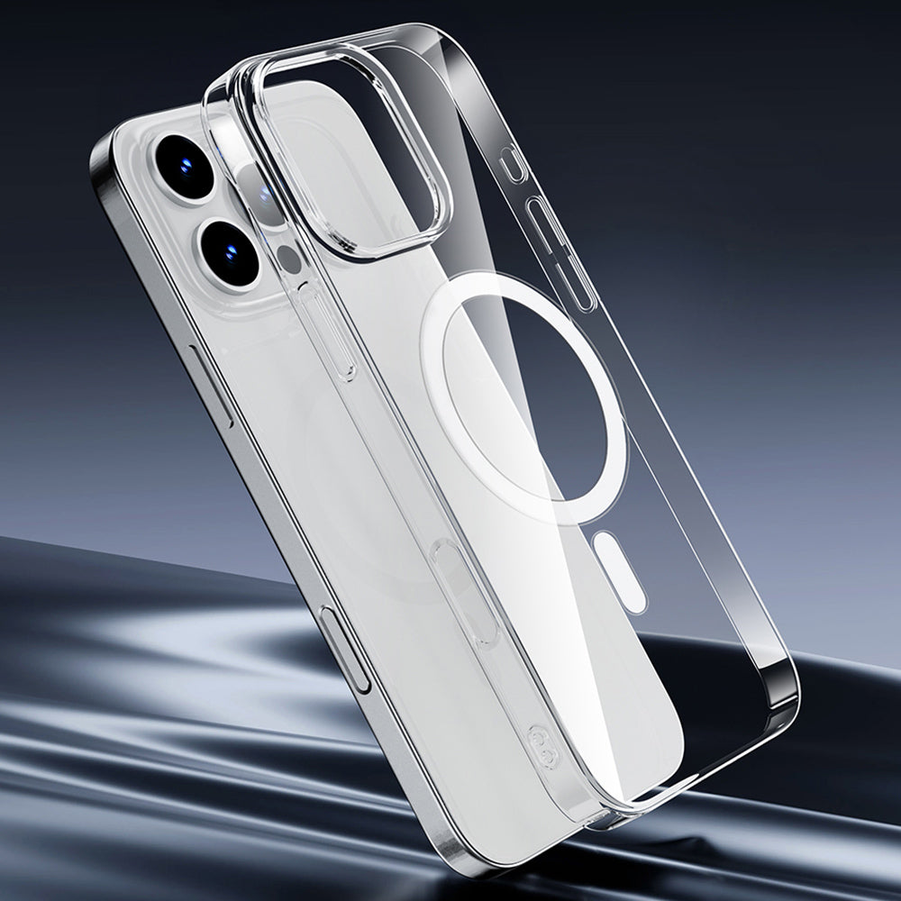 Wiwu YXK-207 Invisible Pro iPhone 16 Plus M-safe Şarj Özellikli Sert PC Kılıf