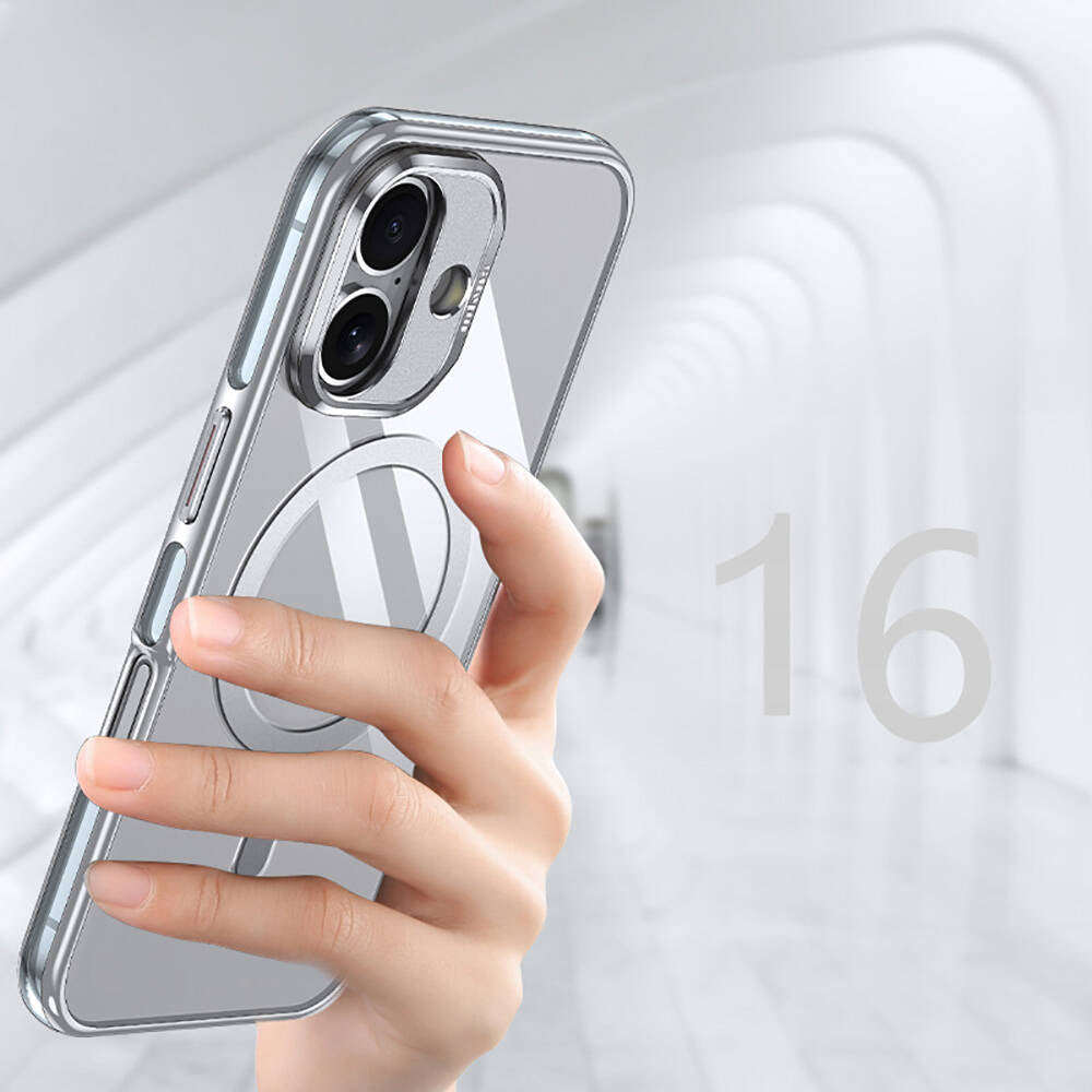 Wlons iPhone 16 Plus M-safe Şarj Özellikli Standlı Efsane Kılıf