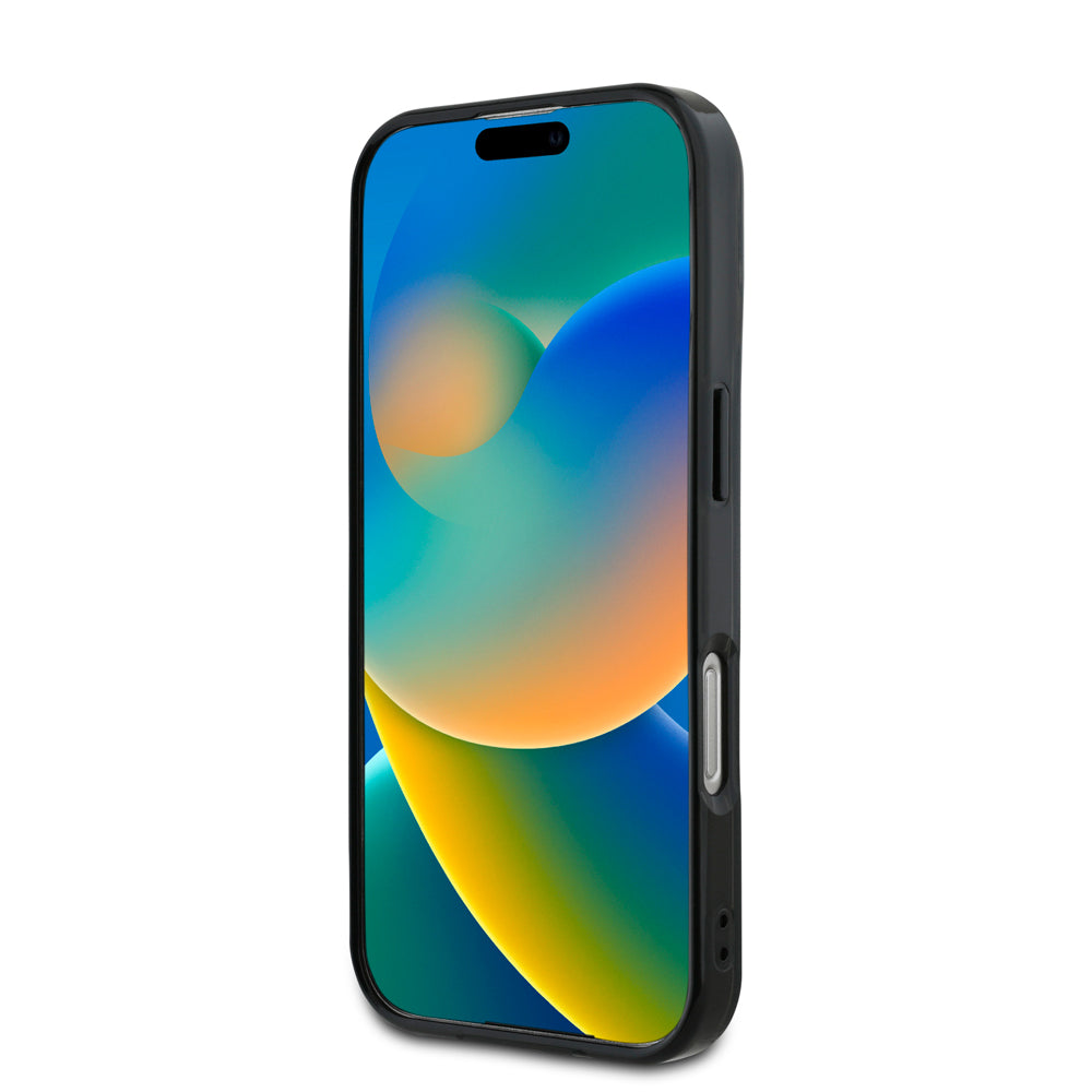 Mercedes Benz iPhone 16 Plus Orjinal Lisanslı M-safe Çift Katmanlı Paralel Çizgi Desenli Kılıf