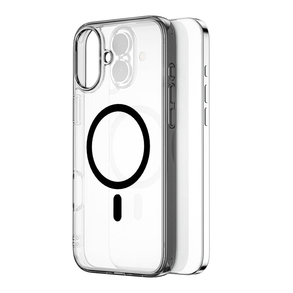 Wiwu MCC-101 iShield Pro Serisi iPhone 16 Plus M-safe Şarj Özellikli Crystal Sert PC Kılıf
