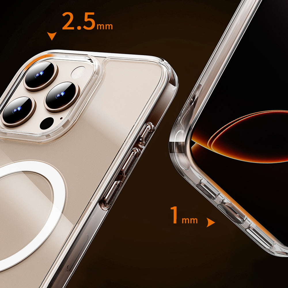 Wiwu MCC-102 iPhone 16 Plus Magnetic Crystal Sert PC Telefon Kılıfı