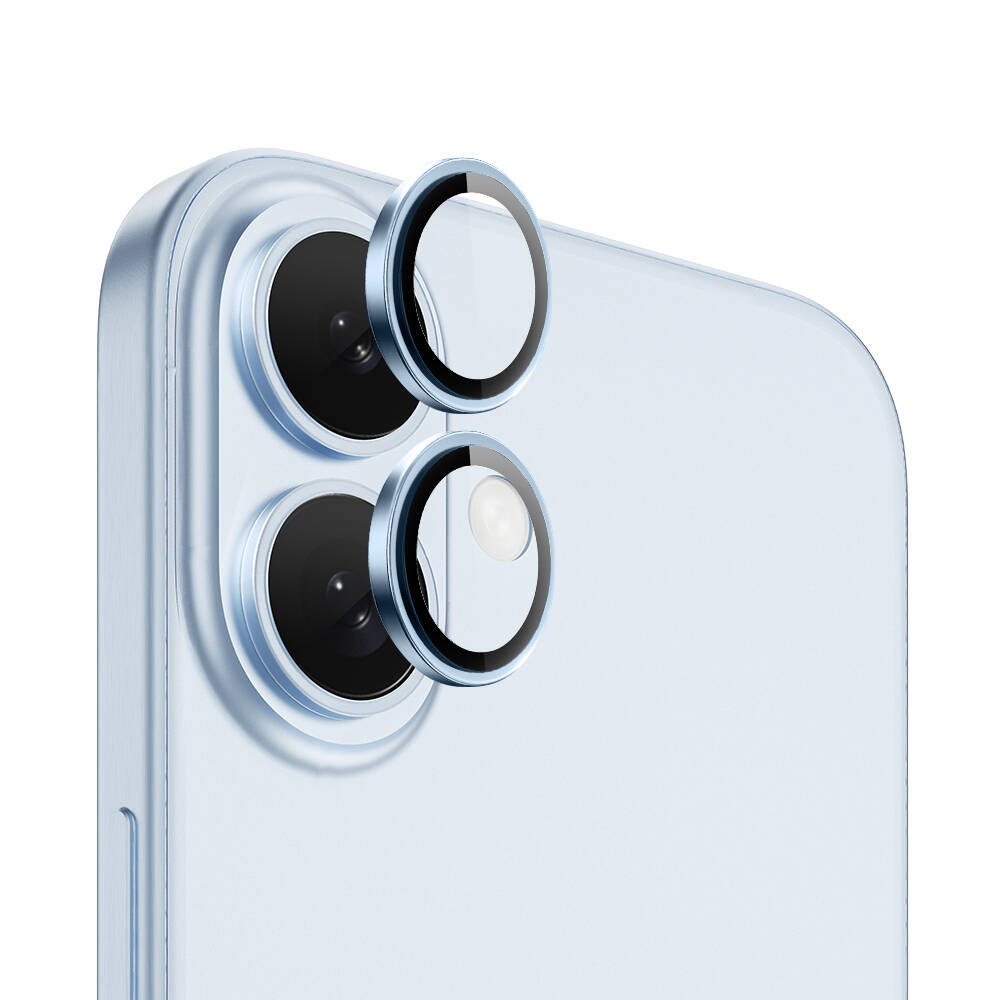 Wiwu LG-004 iPhone 16 Plus PVD Lens Guard Metal Kamera Lens Koruyucu