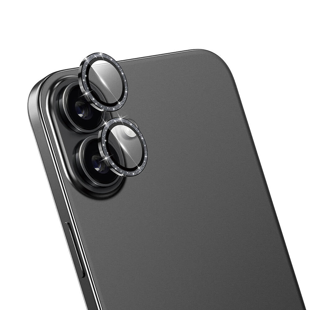 Wiwu LG-006 iPhone 16 Plus Diamond Lens Guard Kolay Uygulama Aparatlı Kamera Lens Koruyucu