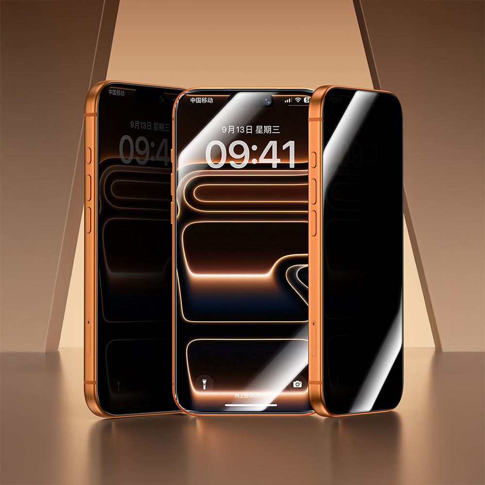 iPhone 16 Pro Benks Glass Warrior 2.0 EZFita Privacy Hayalet Cam Ekran Koruyucu + Kolay Uygulama Aparatı