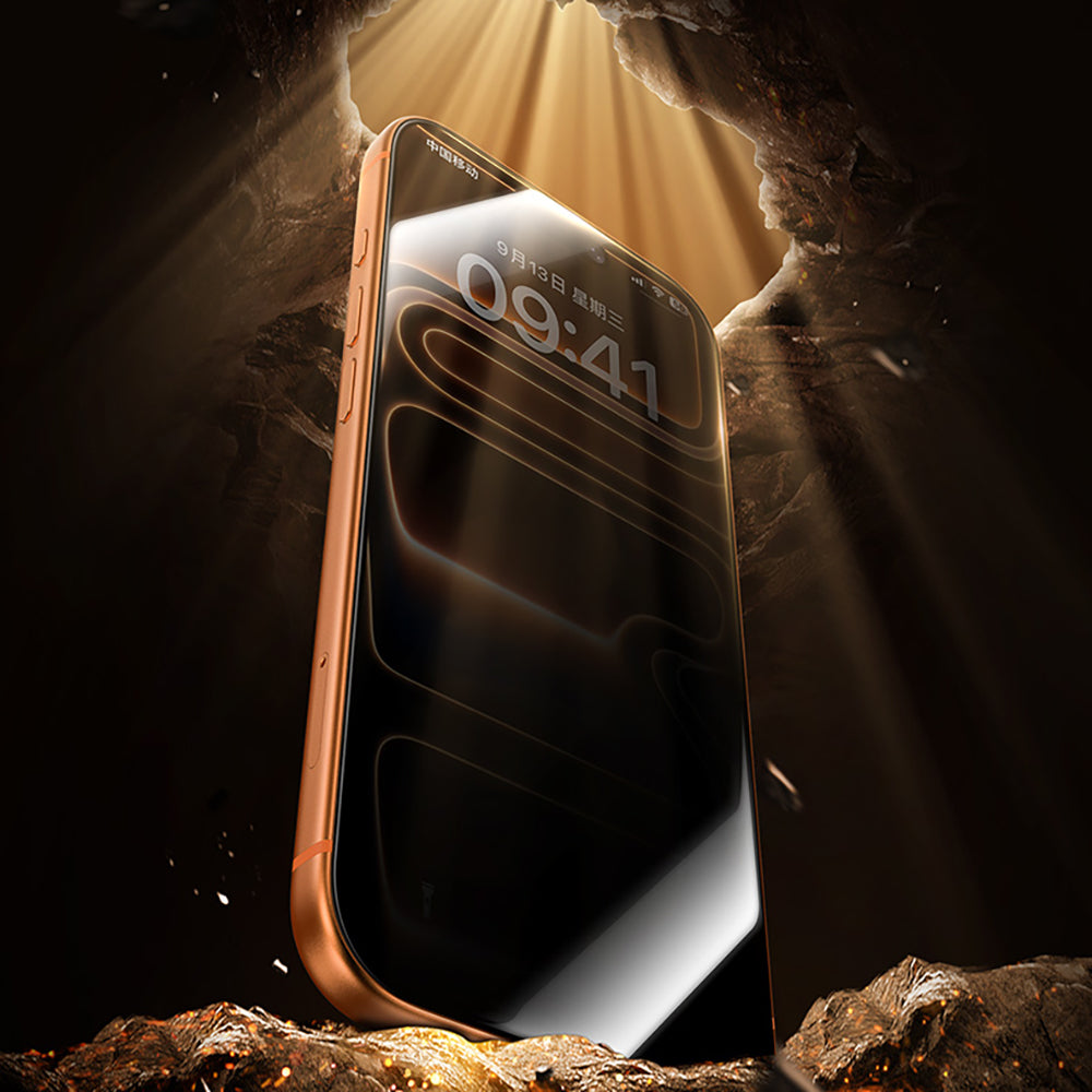 iPhone 16 Pro Benks Glass Warrior 2.0 EZFita Privacy Hayalet Cam Ekran Koruyucu + Kolay Uygulama Aparatı