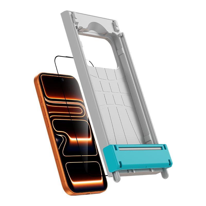 Benks Glass Warrior 2.0 EZFita iPhone 16 Pro Safir Cam Ekran Koruyucu + Kolay Uygulama Aparatı