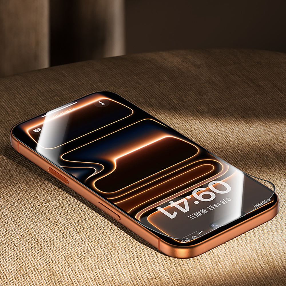 Benks Glass Warrior 2.0 EZFita iPhone 16 Pro Safir Cam Ekran Koruyucu + Kolay Uygulama Aparatı