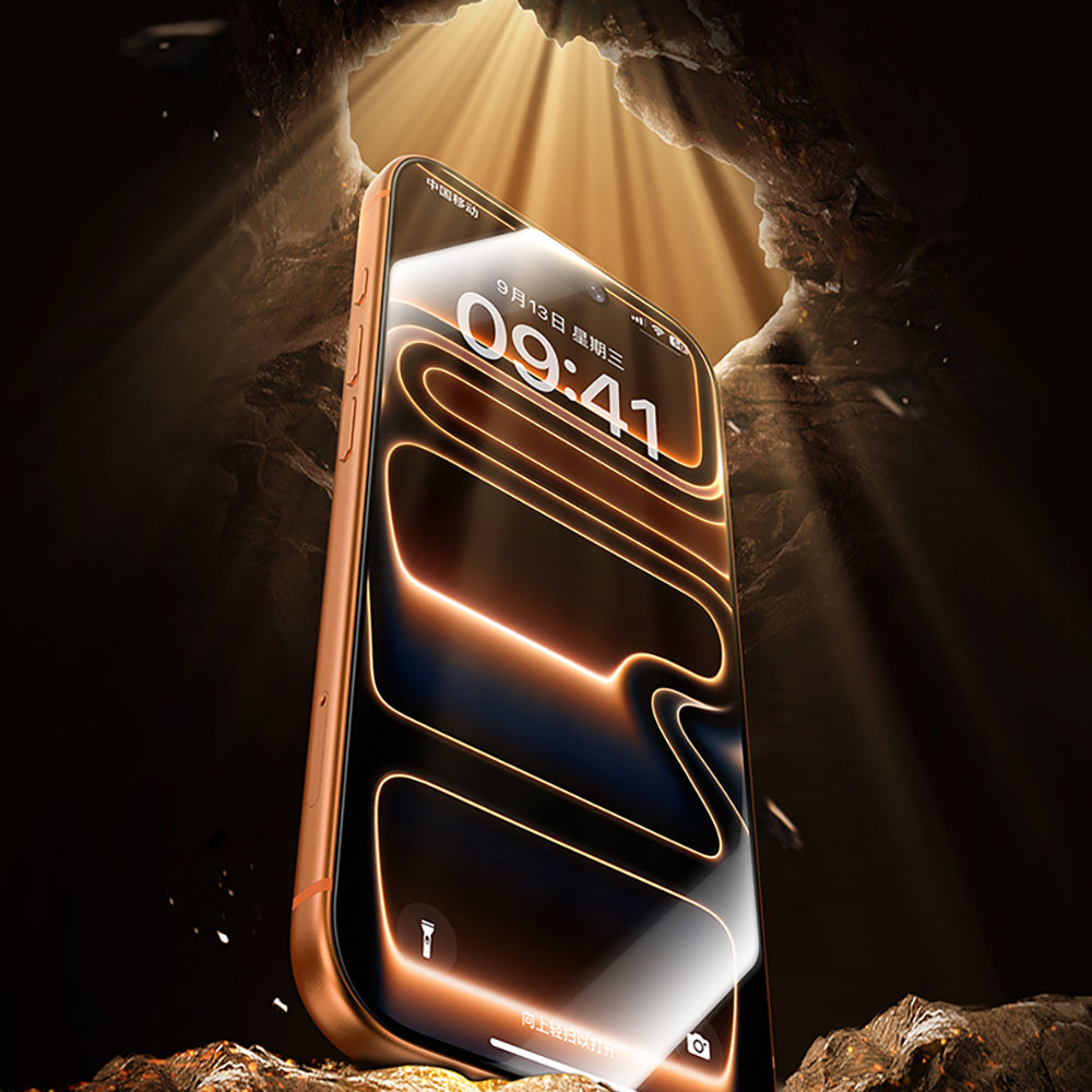 Benks Glass Warrior 2.0 EZFita iPhone 16 Pro Safir Cam Ekran Koruyucu + Kolay Uygulama Aparatı