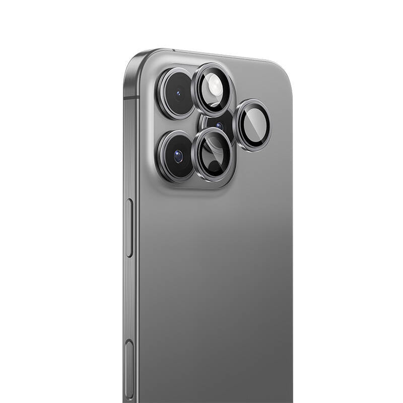 Benks iPhone 16 Pro Parlama Önleyici Glass Warrior Metal Kamera Lens Koruyucu