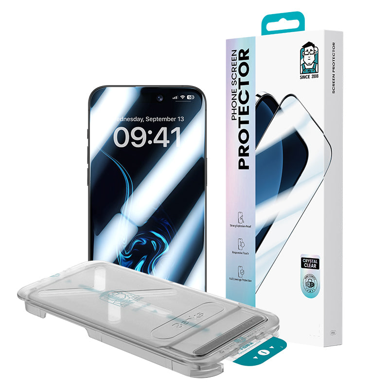 Benks iPhone 16 Pro Ultra İnce Kenarlı Ekran Koruyucu + Kolay Uygulama Aparatlı