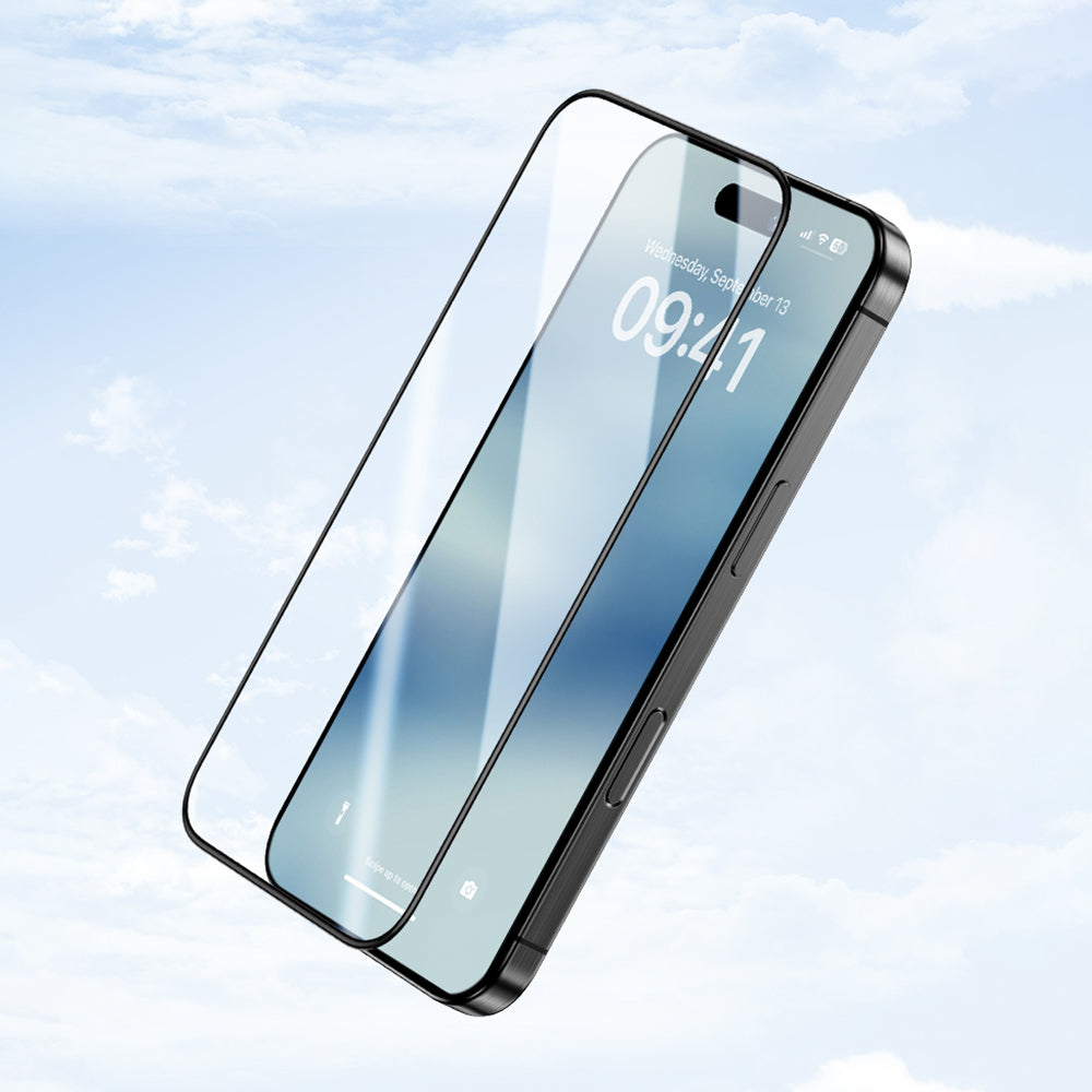Benks iPhone 16 Pro Ultra İnce Kenarlı Ekran Koruyucu + Kolay Uygulama Aparatlı