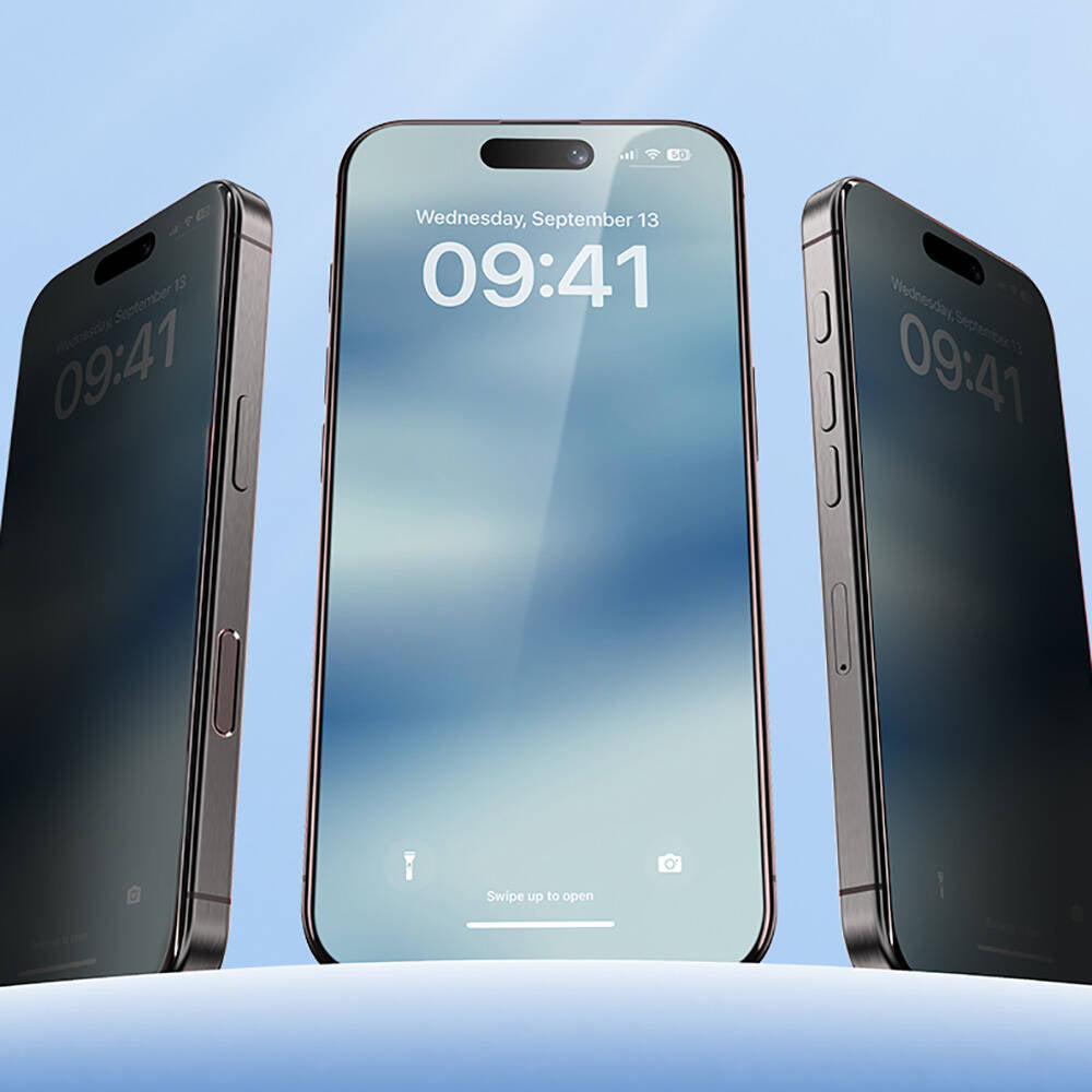 Benks Ultra Shield iPhone 16 Pro 0.3mm Privacy Ekran Koruyucu + Kolay Uygulama Aparatlı