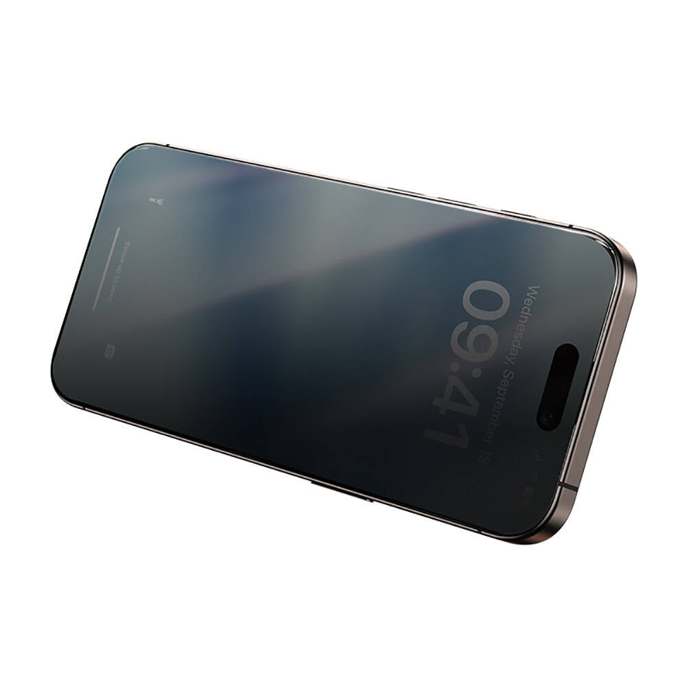 Benks Ultra Shield iPhone 16 Pro 0.3mm Privacy Ekran Koruyucu + Kolay Uygulama Aparatlı