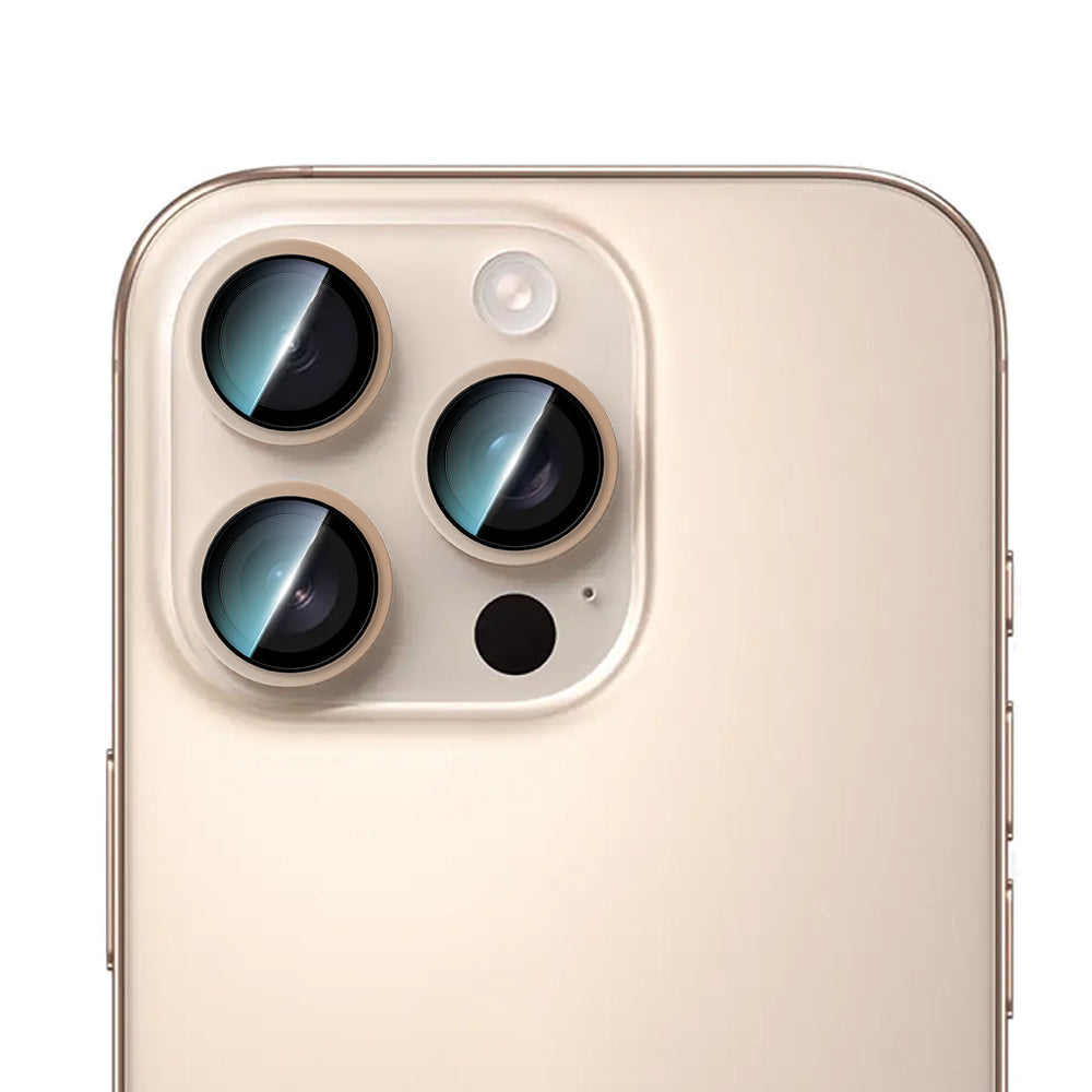 CaseWorld Alloy Two-Color Serisi iPhone 16 Pro Lens Koruyucu
