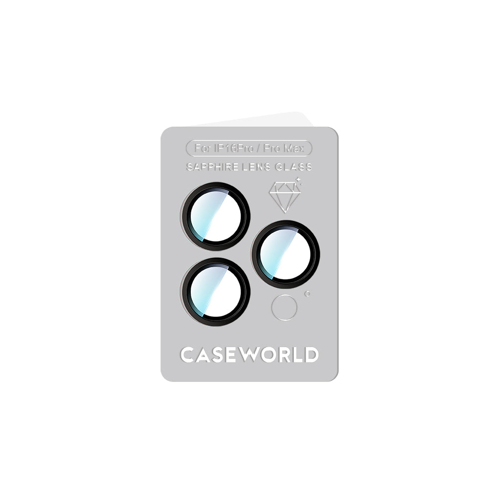 CaseWorld Sapphire Serisi iPhone 16 Pro Anti Reflective Lens Koruyucu