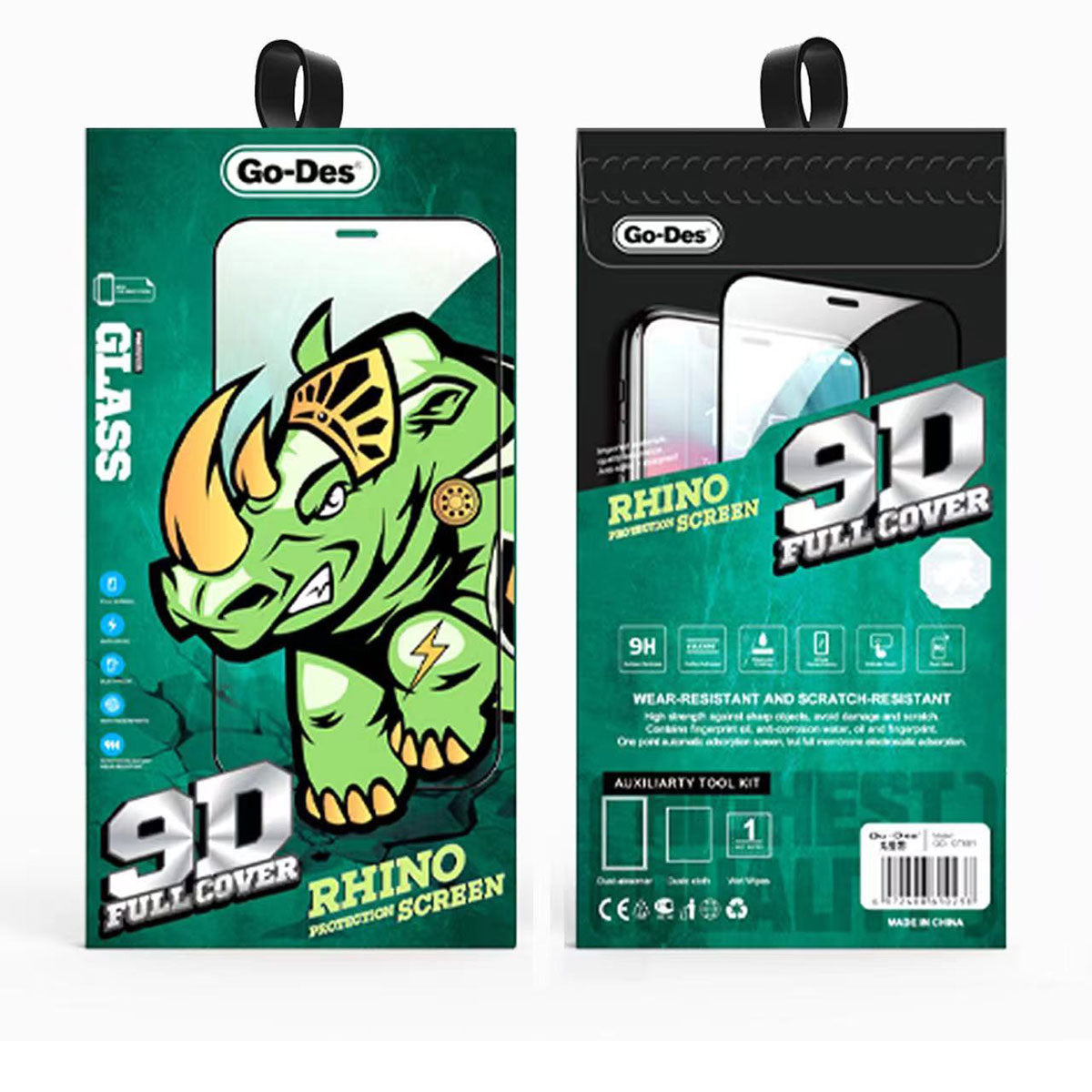 Go Des 9D iPhone 16 Pro Full Cover Temperli Cam Ekran Koruyucu