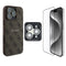 Guess iPhone 16 Pro Orjinal Lisanslı Kılıf + Ekran Koruyucu + Lens Koruyucu 3in1 Aksesuar Seti