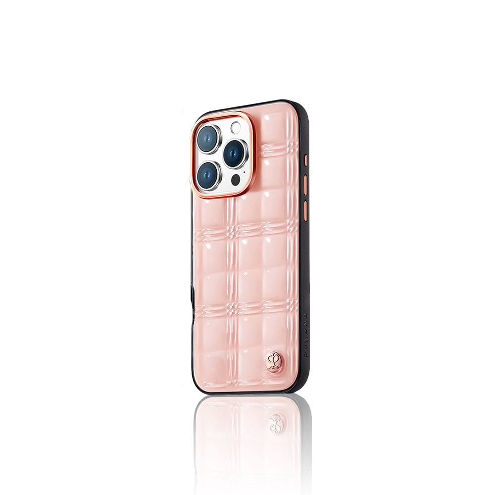 Pynana iPhone 16 Pro Askı Aparatlı Metal Grid Kılıf