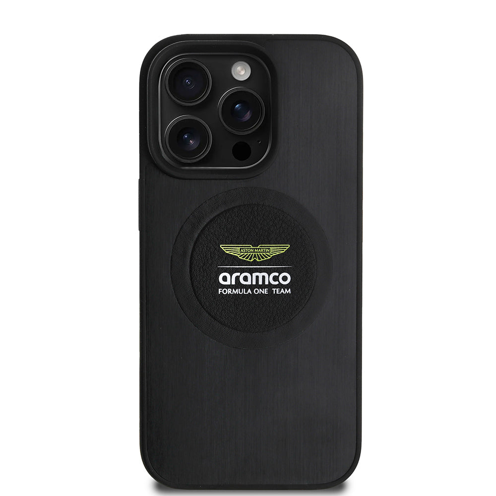 Apple iPhone 16 Pro Aston Martin Orjinal Lisanslı M-safe Şarj Özellikli Aluminyum Arka Yüzeyli Formula One Team Baskılı Kılıf